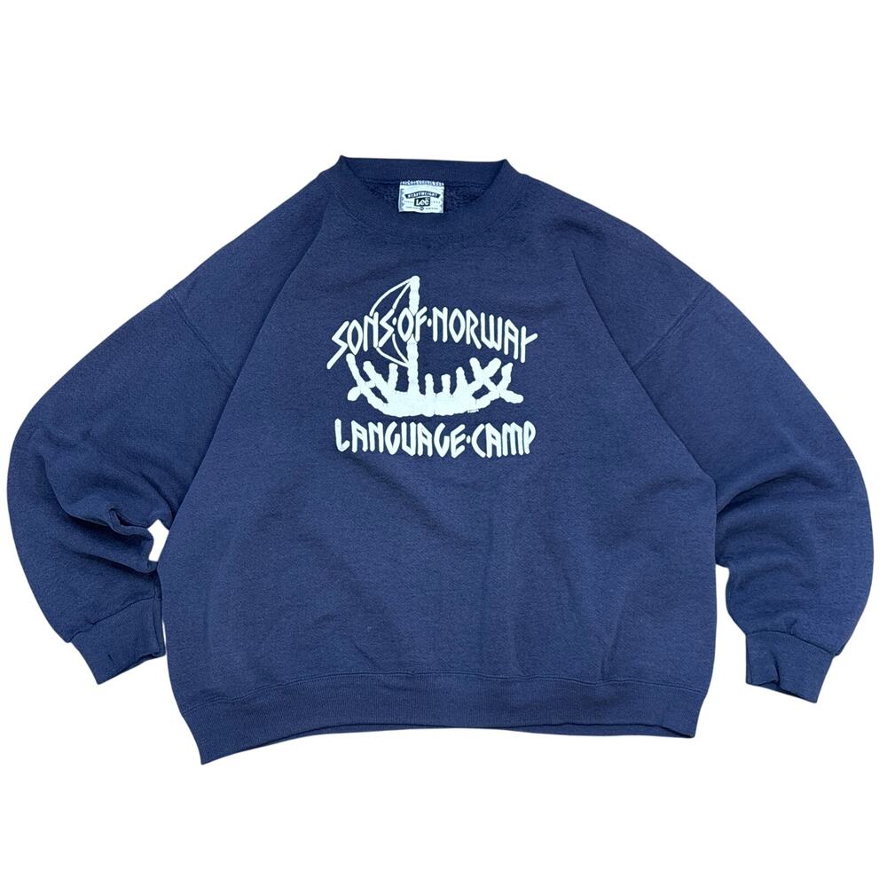 VTG 94’ Sons of Norway Language Camp Spokane WA Viking ship LEE heavyweight XL